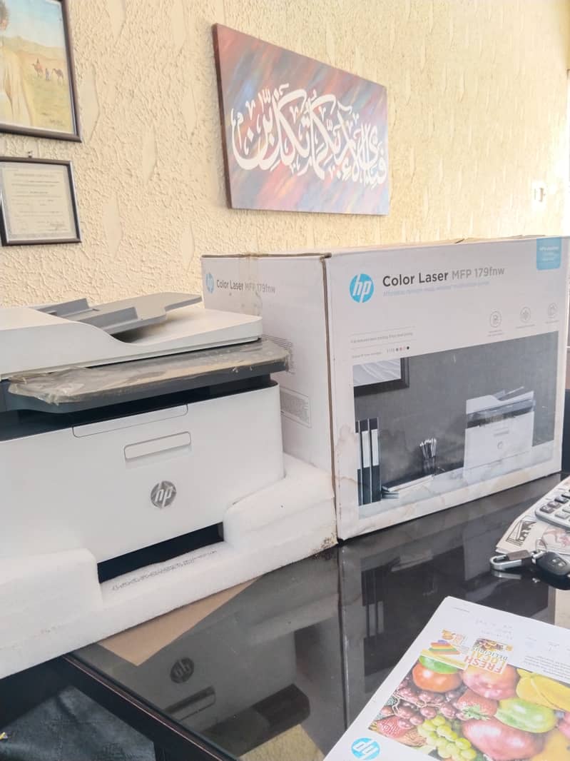 HP Color Laser MFP 179FNW Printer (Just Brand New) 0