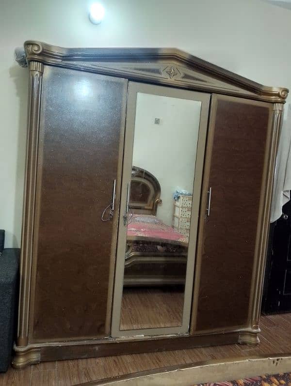 bed,2 side tables with mattress, chester n wardrobe 5