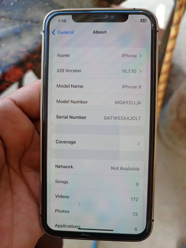 iPhone X convert 12pro 256gb 4