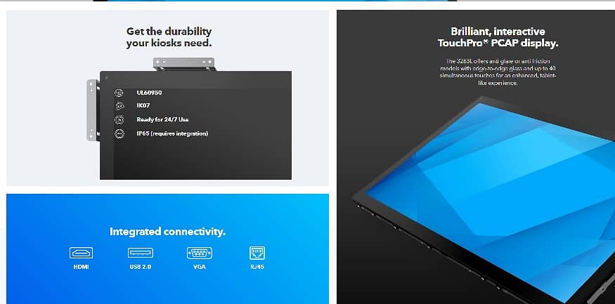 ELO Touch Monitor 32" - Versatile Digital Touch Display 3