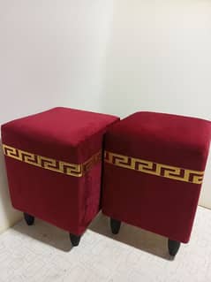 Luxury Wooden Square Stools 0