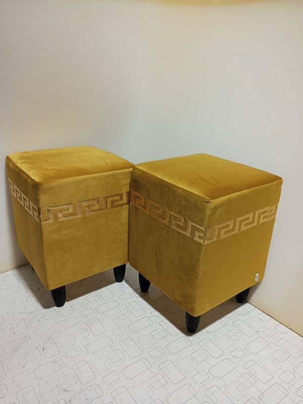 Luxury Wooden Square Stools 5