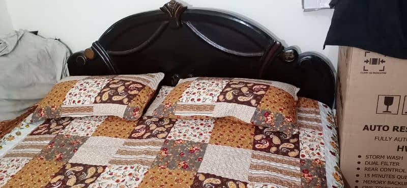 double bed. wooden bed. king size bed/03324138856 1