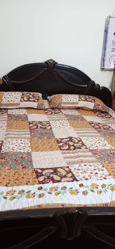 double bed. wooden bed. king size bed/03324138856 2