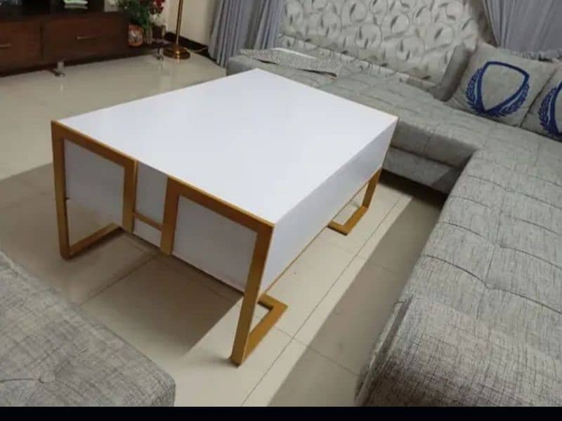 Center table/ wooden table / sofa table/ metel base table 4