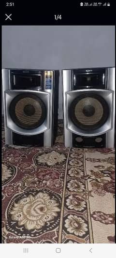 sony 2 speaker 6 inch with amplifier