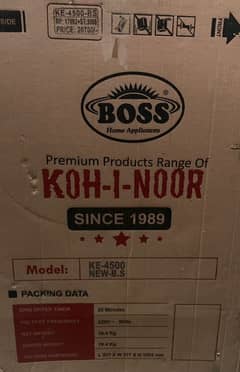 Boss kohinoor company washing & dryer machine 0