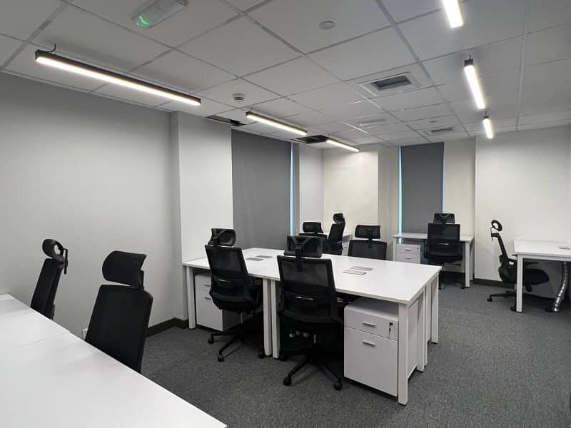 5 persons fully furnished office for rent Johar town 2