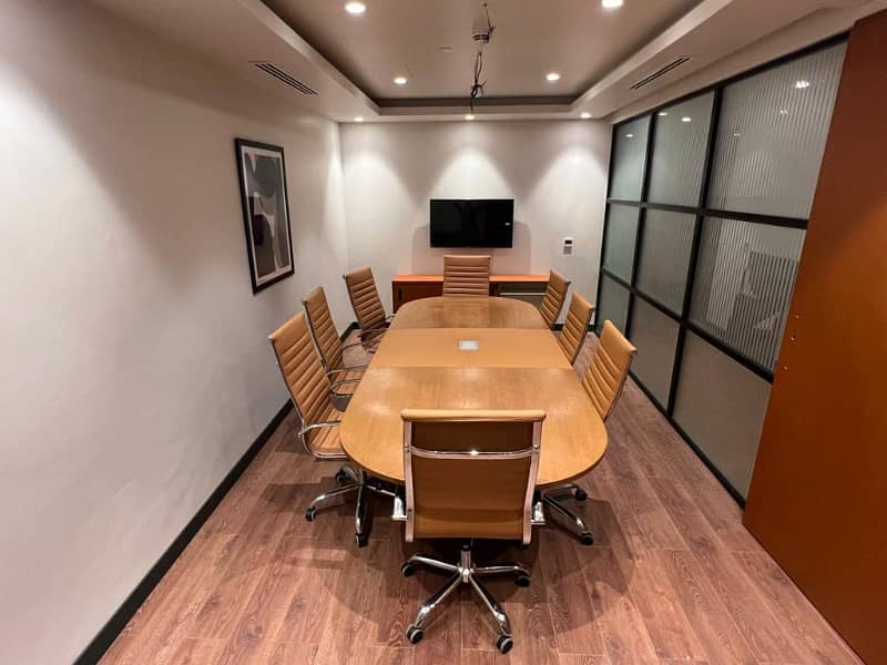 5 persons fully furnished office for rent Johar town 6