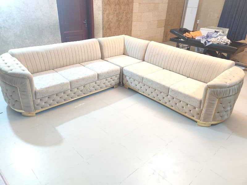 7 seater L shape sofa 0