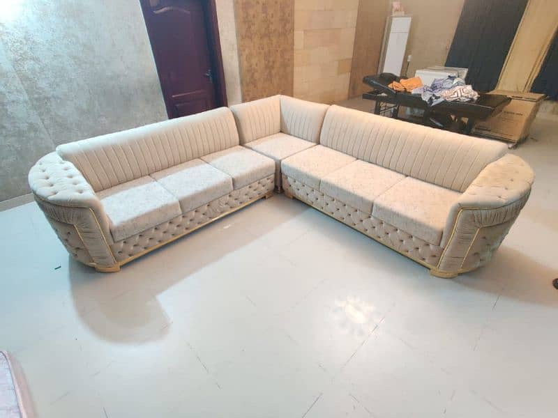 7 seater L shape sofa 2