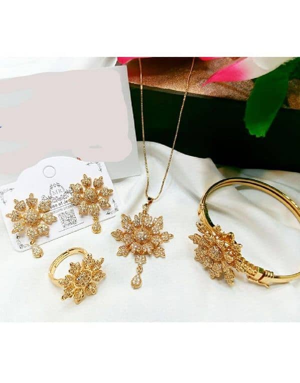 Flowers Design Necklace Set Free Home Delivery 0