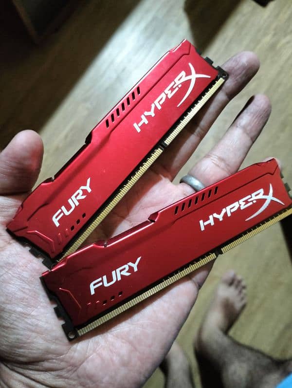 Hyper X FURY DDR3 OC Gaming RAM 1600 mhz 0