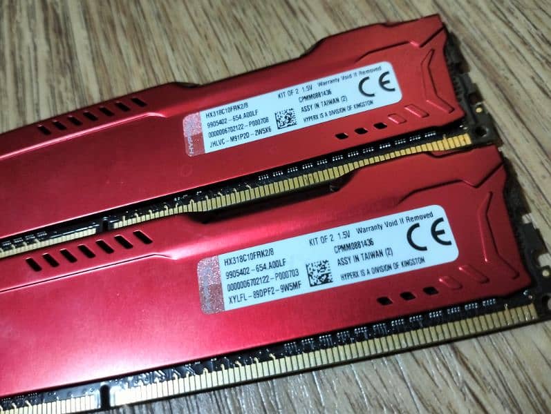 Hyper X FURY DDR3 OC Gaming RAM 1600 mhz 2