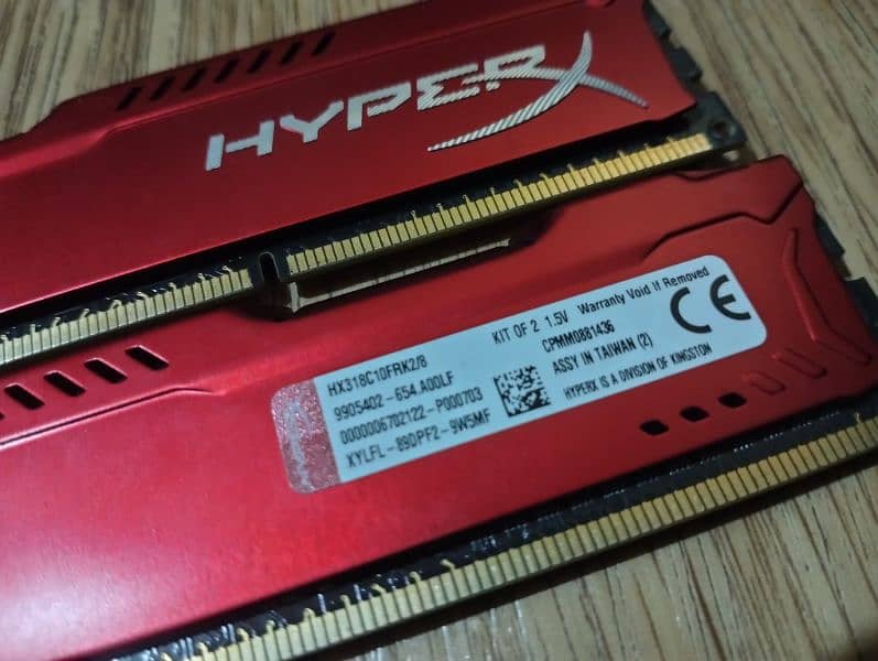 Hyper X FURY DDR3 OC Gaming RAM 1600 mhz 3