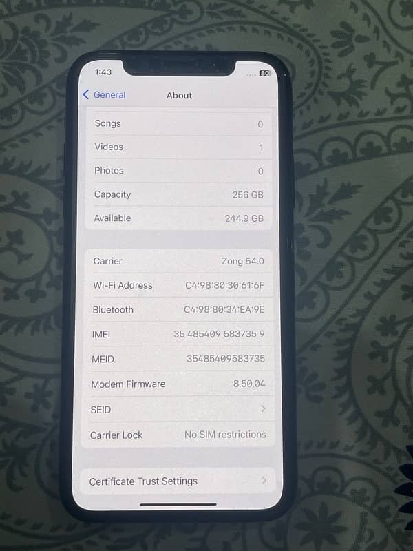 iphone x non pta 256 gb 7