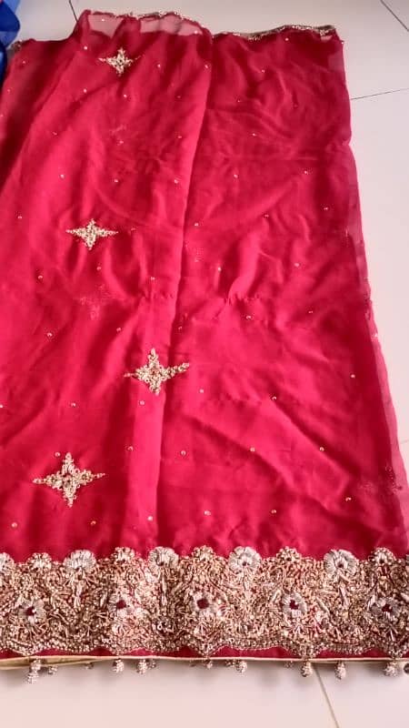 bridal lahnga choli and dupta 10on 10condition 5