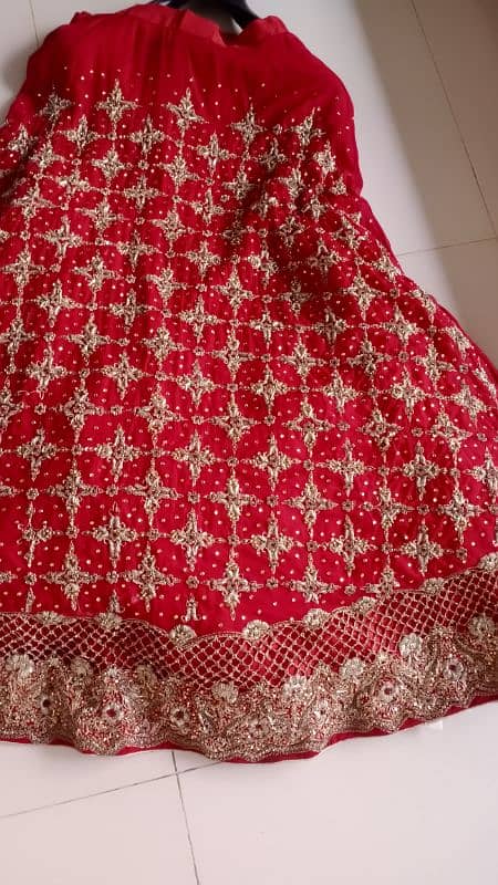 bridal lahnga choli and dupta 10on 10condition 6