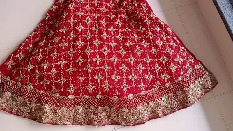 bridal lahnga choli and dupta 10on 10condition 7