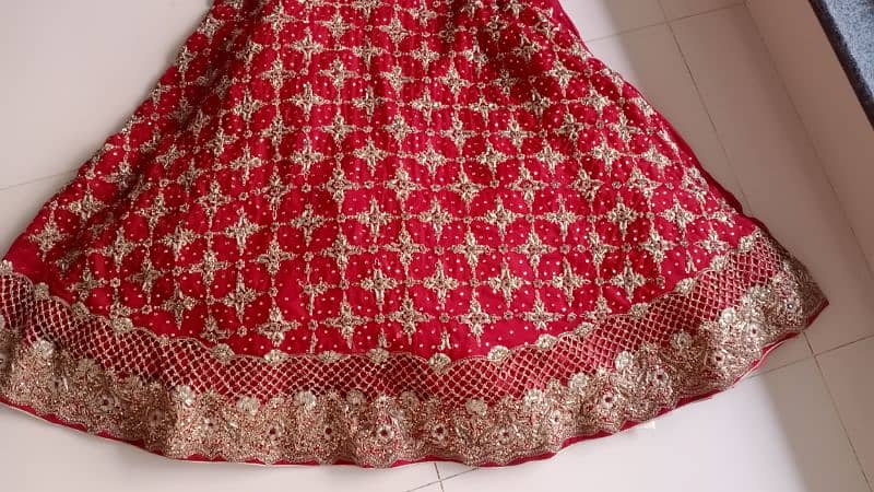 bridal lahnga choli and dupta 10on 10condition 8