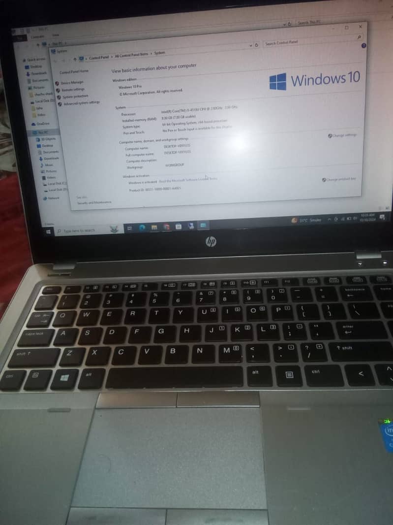 hp elite book i5 4th genertion 8 gb ram  256 gb rom 4