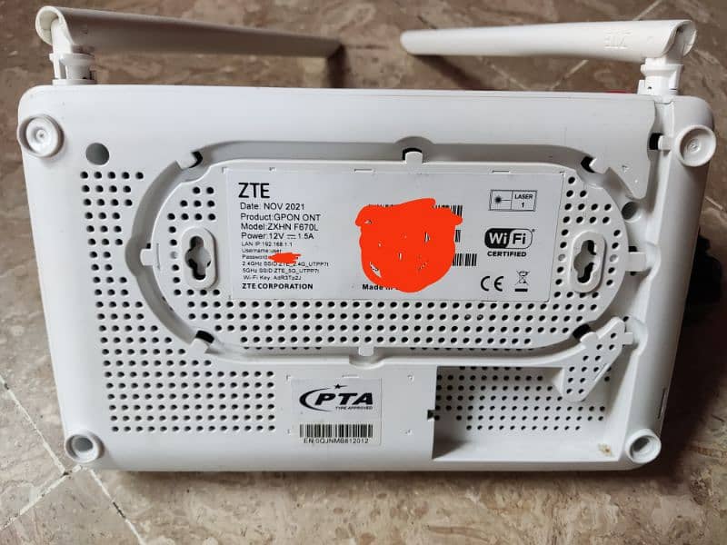 PTCL Fiber Router Gpon ONT 4