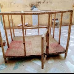 BIG WOODEN CAGE FOR HEN 3×3   PINJRAA 0