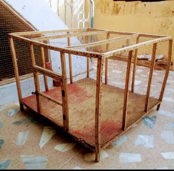 BIG WOODEN CAGE FOR HEN 3×3   PINJRAA 3