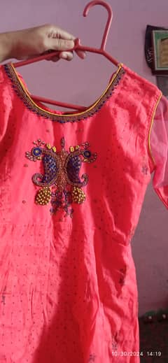 Pink Long Frock sale . . . 03102175883