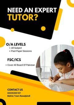 O/A Levels all Subjects/all Classes Male Home Tutor