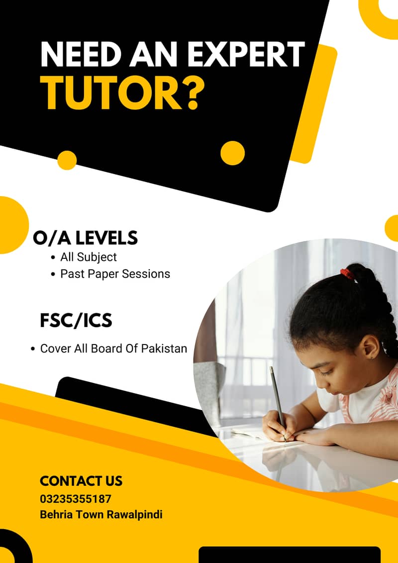 O/A Levels all Subjects/all Classes Male Home Tutor 0