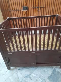 Wooden Baby Cart for sale لکڑی کا بیبی بیڈ برائے فروخت 0