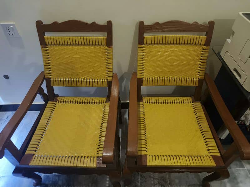 Wooden Table and 04 Chairs set 1