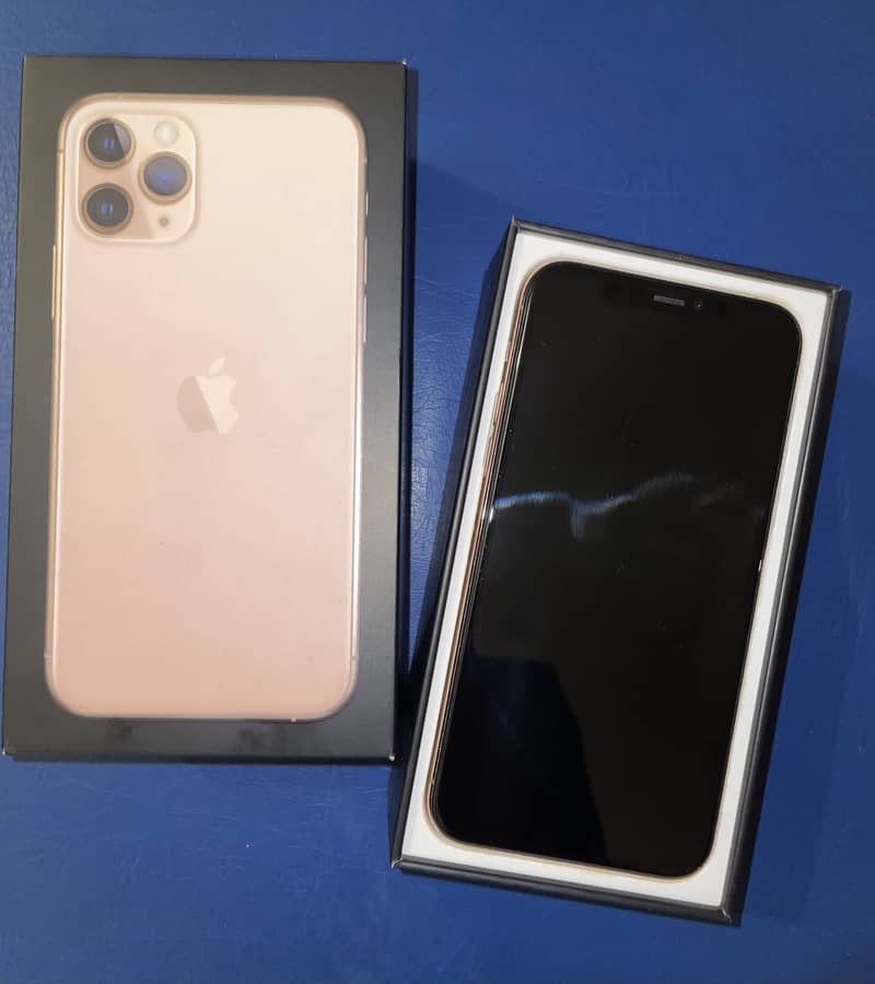 iPhone 11 Pro 256gb Gold PTA approved with box 1