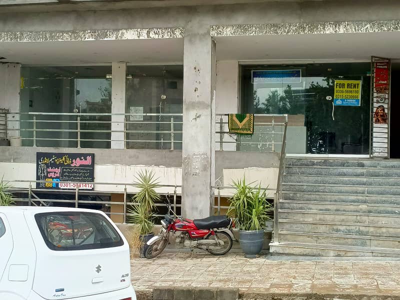 1300 Sq-Ft Ground Floor Shop For Rent In Khalid Block 0