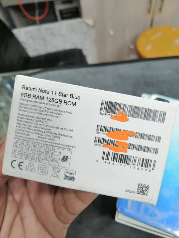 redmi note 11 6/128gb pta approved with box 8