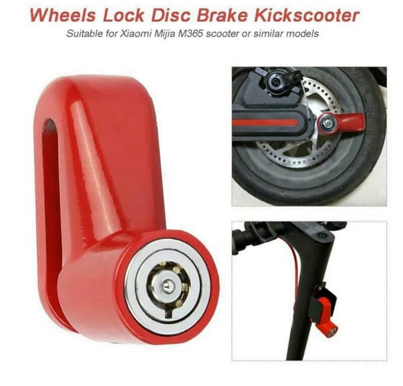 wheel lock disc brake kickscooter 0