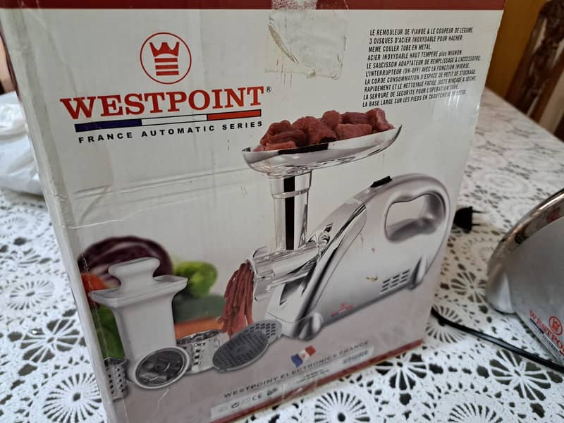 WestPoint Meat Grinder with Vegetable cutter, shredder,slicer,juicer 1