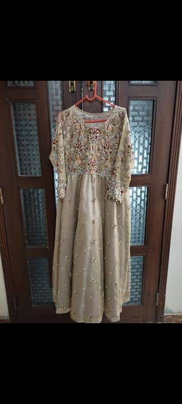 long frock with hand work 0