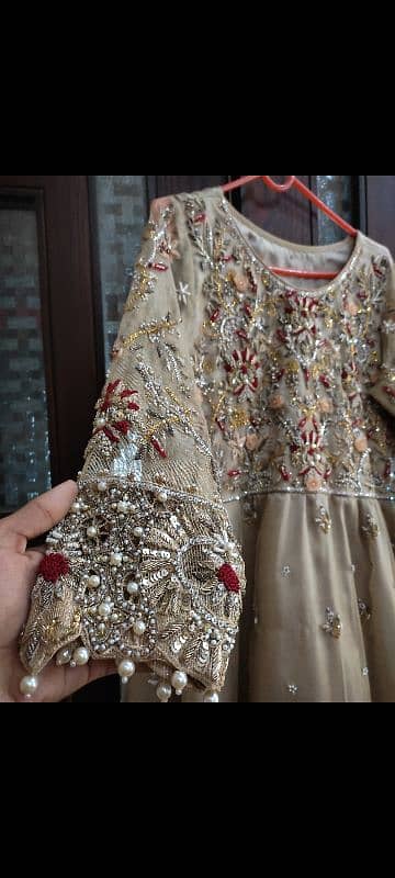 long frock with hand work 1