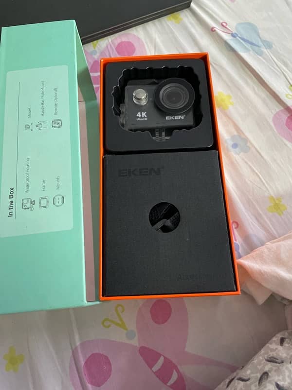 Eken 4k Action Cam with box never use just box open best for vlogging 1