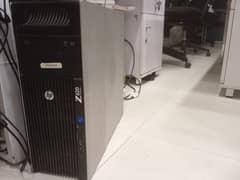 HP Xeon Workstation PC 24GB Ram, 2GB NVidia, SSD, 25" LCD Gaming Setup