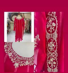 Shirt kurti style (shocking pink color) 0