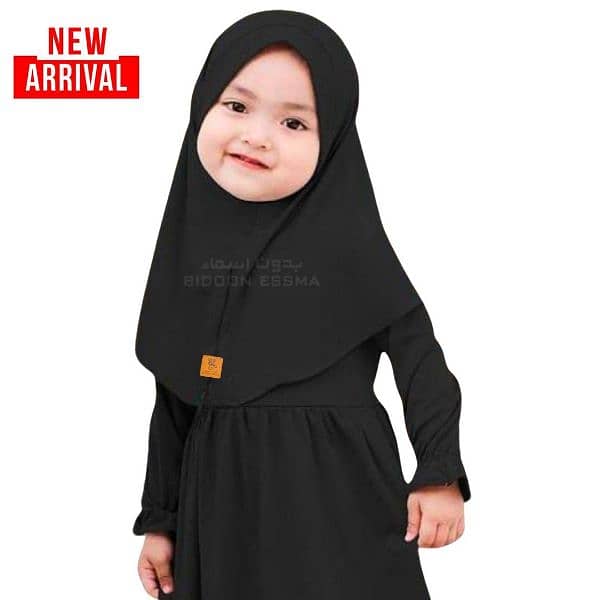 Girl's Plain Makhna Hijab 0