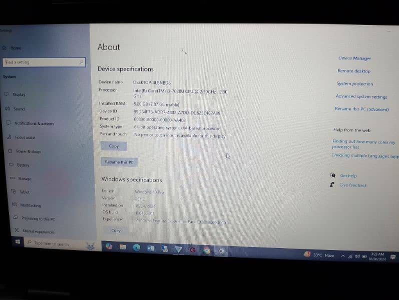 Dell Laptop 10/10 condition i3 7gen 5