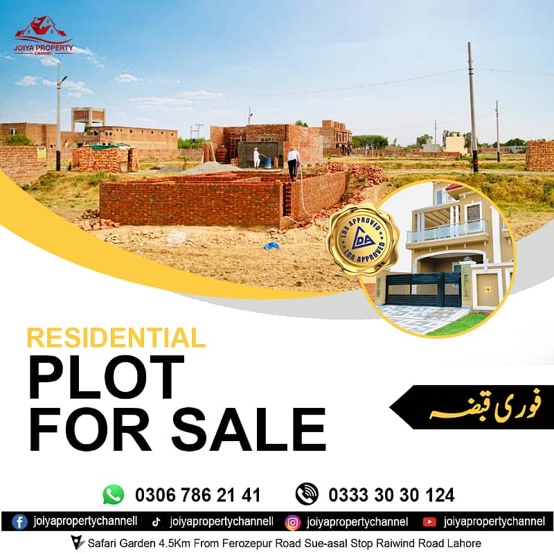 Golden Opportunity 3 Marla Prime Residential Plots in High-Demand Areas 0