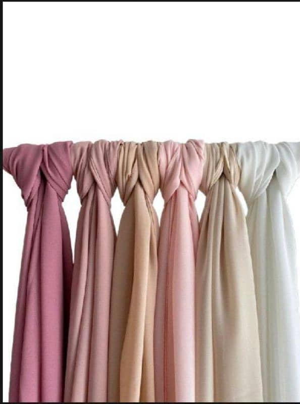 5pcs chiffon plain stoler 1