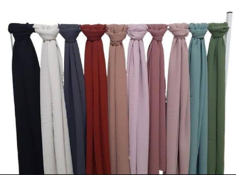 5pcs chiffon plain stoler 3