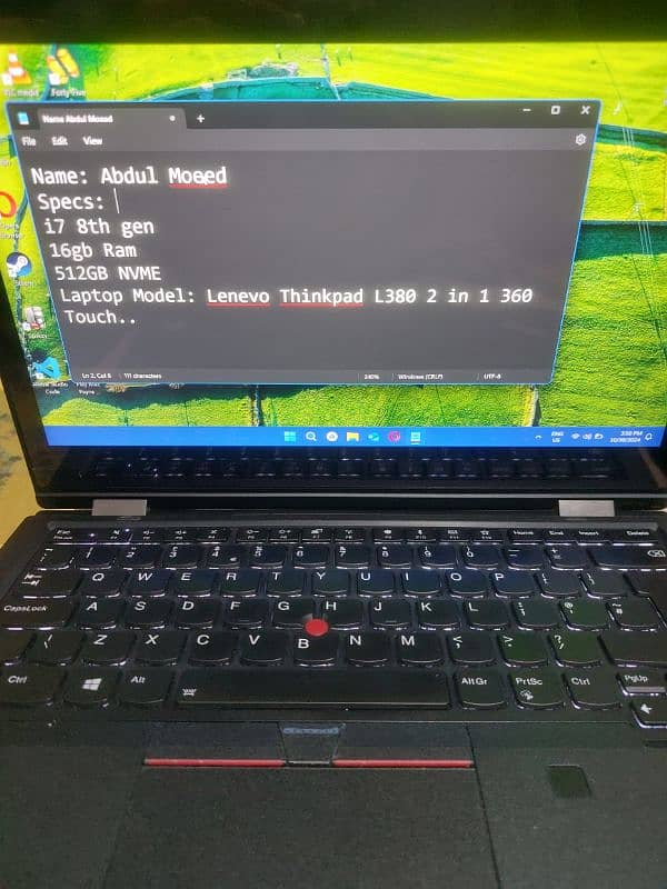 Lenevo Thinkpad L380 Yoga 360 Touch, i7 8th gen. 0