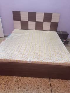 double bed with mattress